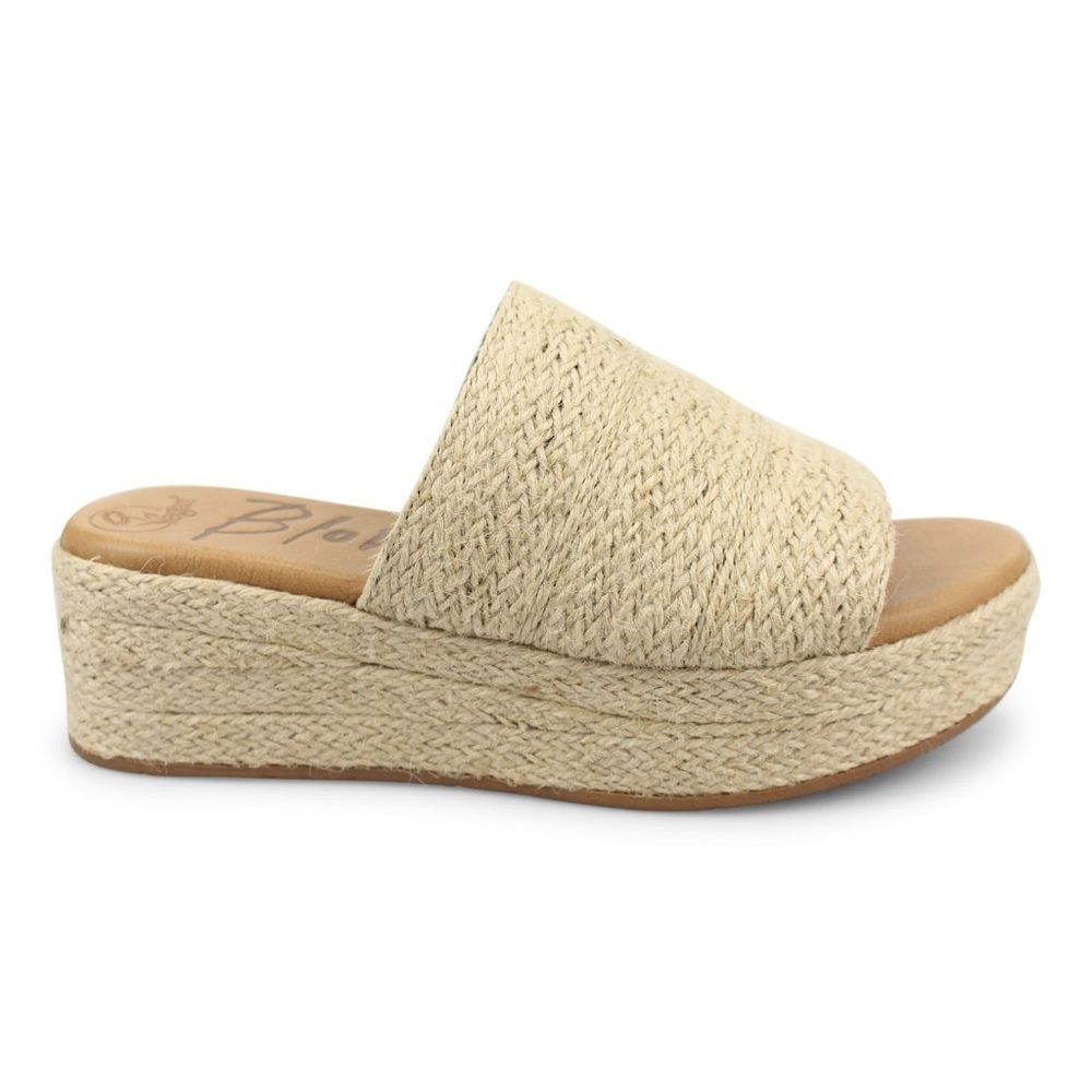 BLOWFISH Malibu Women’s Espadrille Mule Wedge Sandal Tan 7